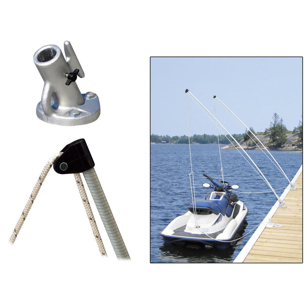 Dock Edge Economy Mooring Whips 8ft 2000 LBS up to 18ft [3100-F] - Bulluna.com