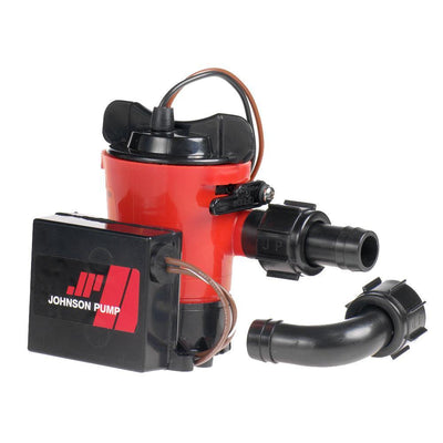 Johnson Pump 500 GPH Auto Bilge Pump 3/4" Hose 12V Dura Port [07503-00] - Bulluna.com