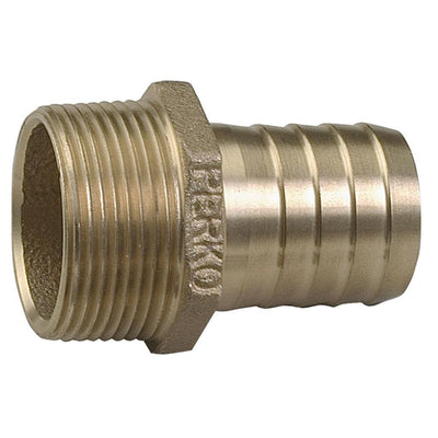 Perko 3/4" Pipe to Hose Adapter Straight Bronze MADE IN THE USA [0076DP5PLB] - Bulluna.com