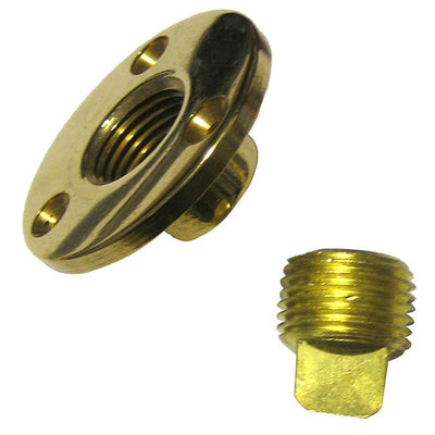 Perko Garboard Drain & Drain Plug Assy Cast Bronze/Brass MADE IN THE USA [0714DP1PLB] - Bulluna.com
