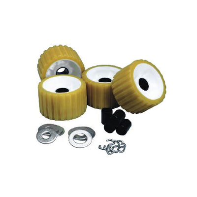 C.E. Smith Ribbed Roller Replacement Kit - 4 Pack - Gold [29310] - Bulluna.com