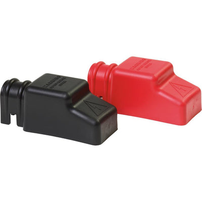 Blue Sea 4018 Square CableCap Insulators Pair Red/Black [4018] - Bulluna.com