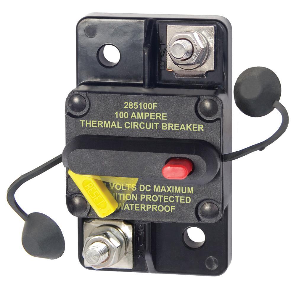 Blue Sea 7187 100 Amp Circuit Breaker Surface Mount 285 Series [7187] - Bulluna.com