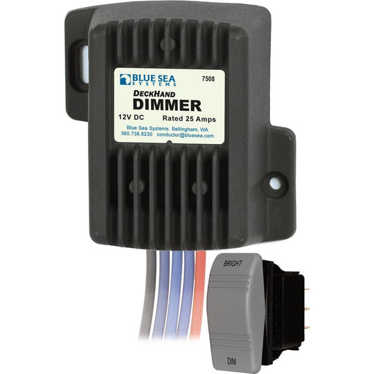 Blue Sea 7508 DeckHand Dimmer - 25 Amp/12V [7508] - Bulluna.com
