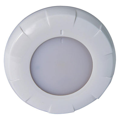 Lumitec Aurora LED Dome Light - White Finish - White/Blue Dimming [101075] - Bulluna.com