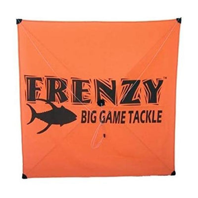 Frenzy Orange With Clear Tube Fishing Kite - 5-25 Knots - Bulluna.com