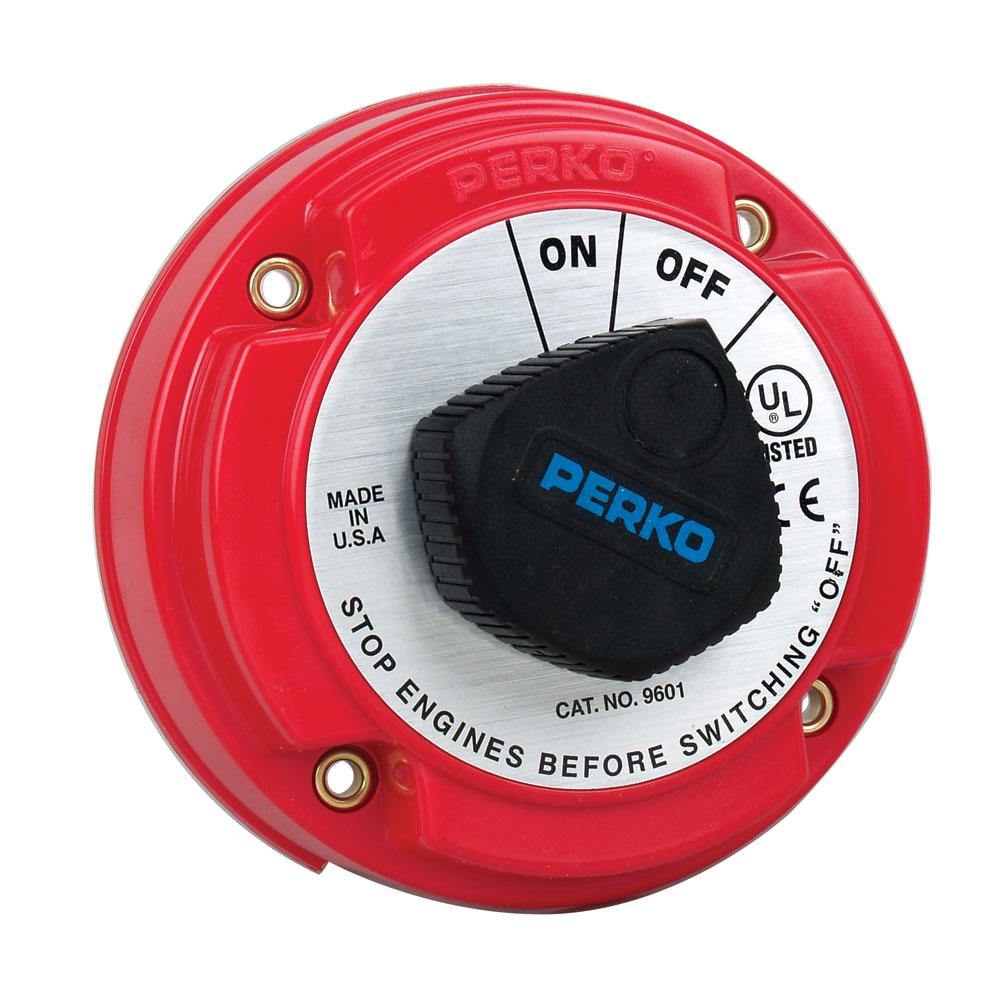 Perko Medium Duty Battery Disconnect Shut Off/On - 250 Amp Continuous, 12-32VDC [9601DP] - Bulluna.com
