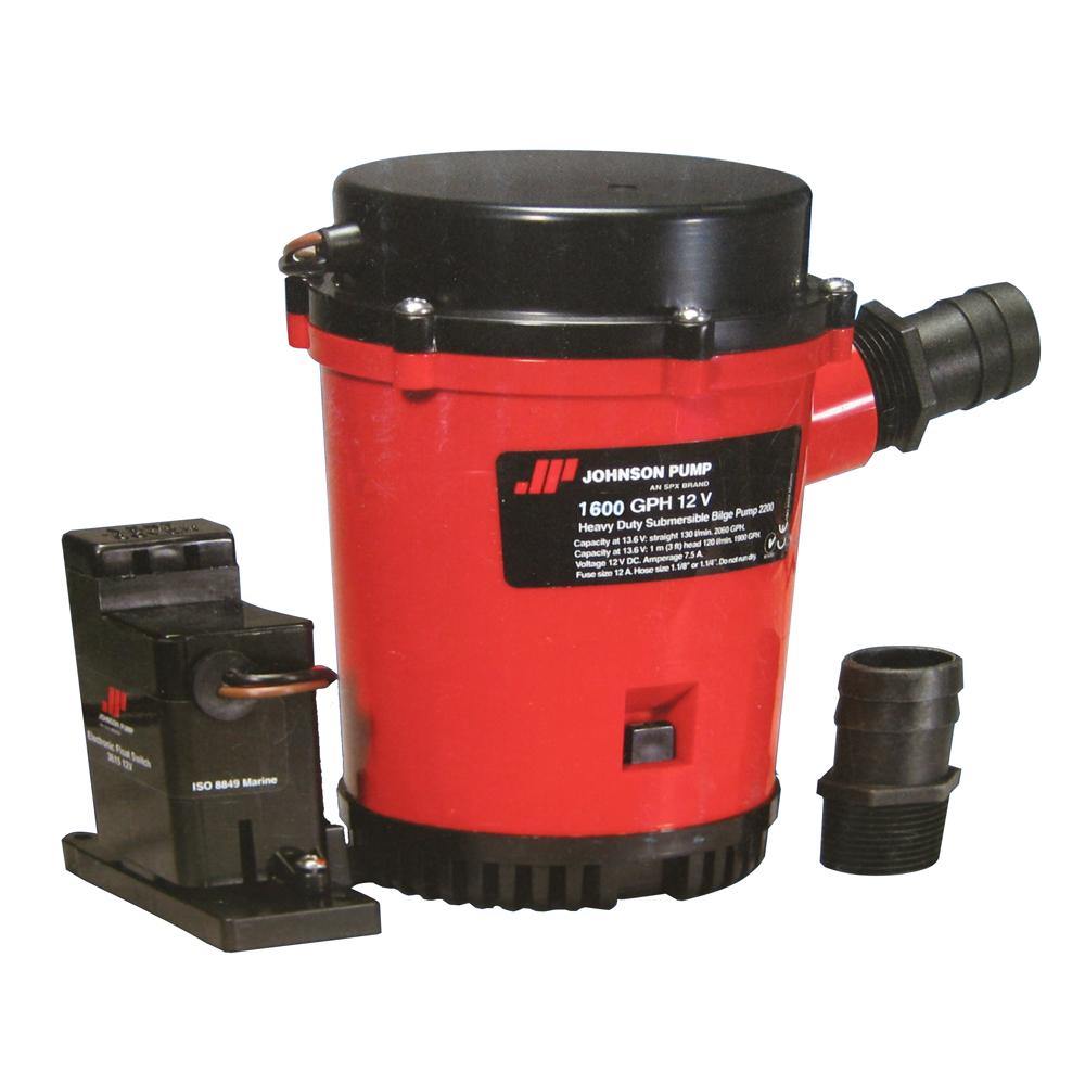 Johnson Pump 1600GPH Auto Bilge Pump w/Mag Switch - 12V [01604-00] - Bulluna.com
