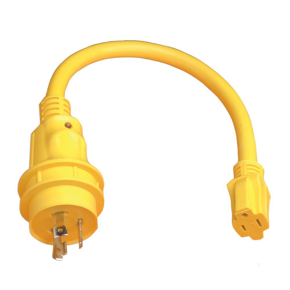 Marinco Pigtail Adapter - 15A Female to 30A Male [105SPP] - Bulluna.com