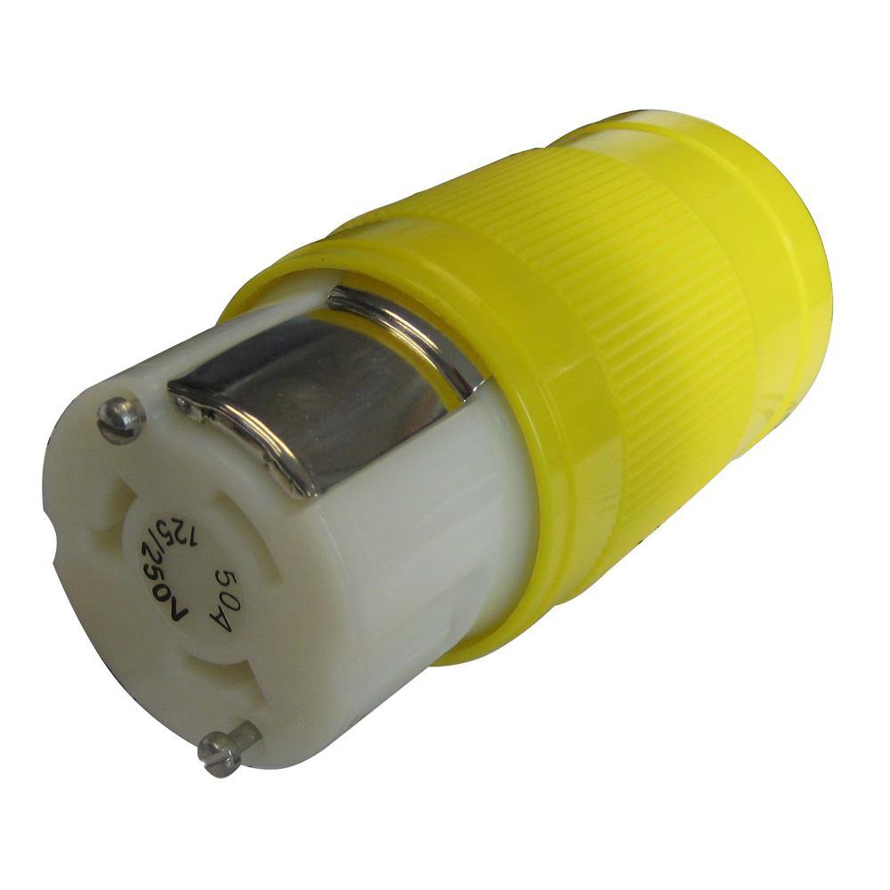 Marinco 50A 125/250V Locking Connector [6364CRN] - Bulluna.com