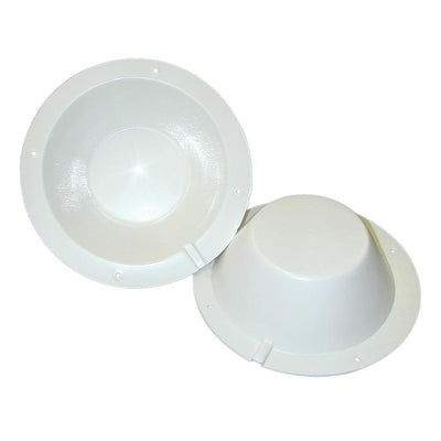 Poly-Planar 8-" Speaker Back Cover - White [SBC-2] - Bulluna.com