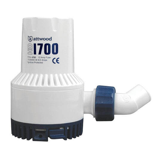 Attwood Heavy-Duty Bilge Pump 1700 Series - 12V - 1700 GPH [4730-4] - Bulluna.com