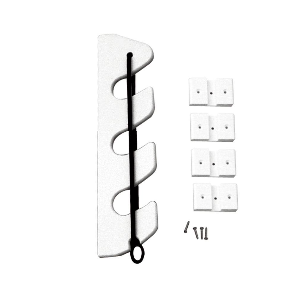 TACO 3-Rod Poly Bungee Rod Holder Rack - White [P03-133W] - Bulluna.com