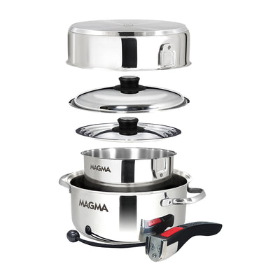 Magma 7 Piece Induction Cookware Set - Stainless Steel [A10-362-IND]