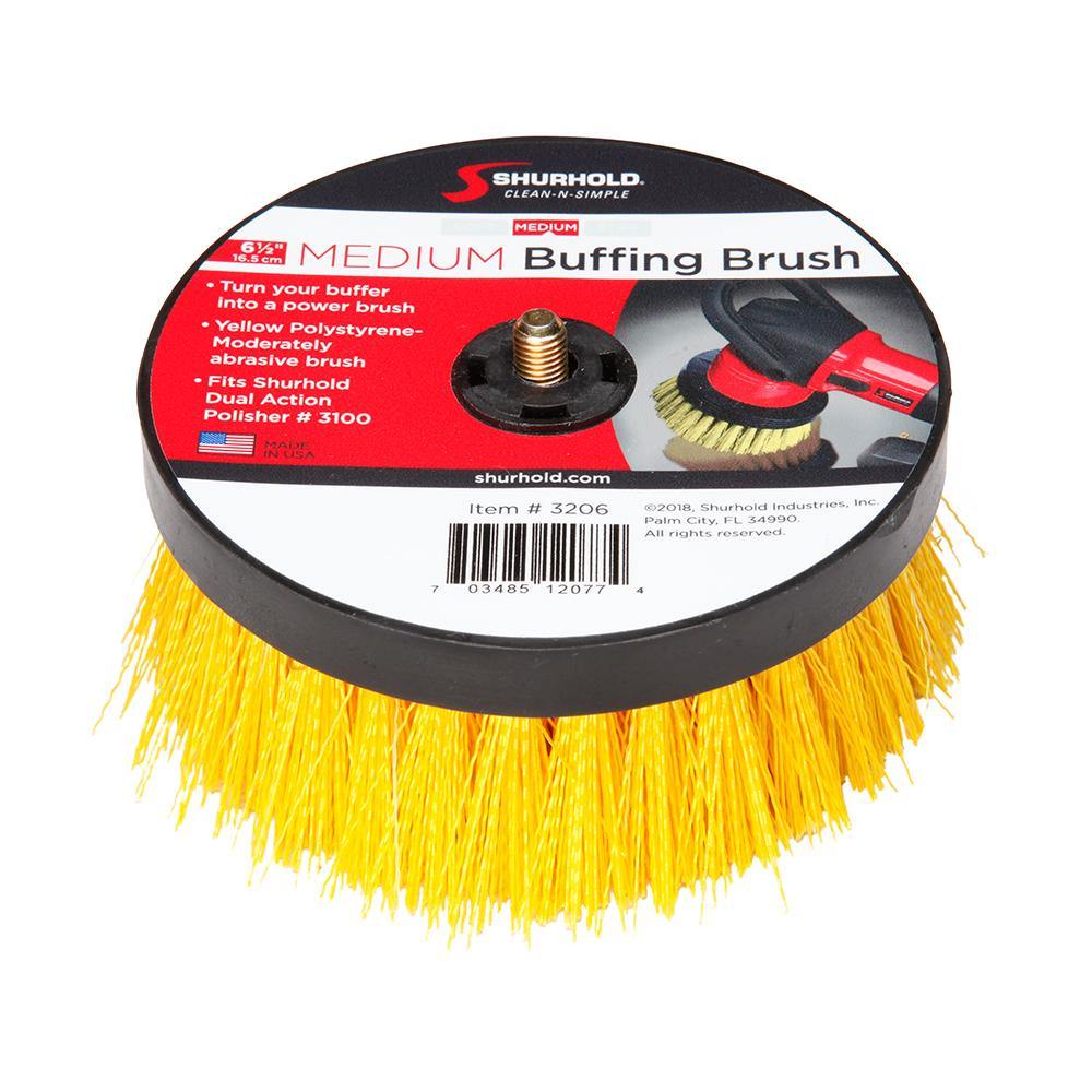 Shurhold 6-1/2" Medium Brush f/Dual Action Polisher [3206] - Bulluna.com
