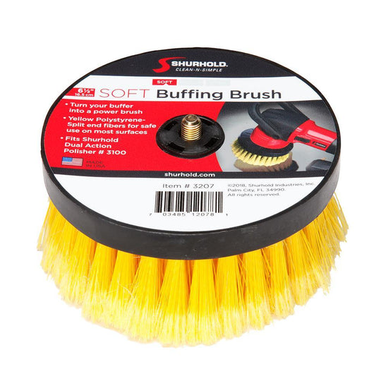 Shurhold 6-1/2" Soft Brush f/Dual Action Polisher [3207] - Bulluna.com