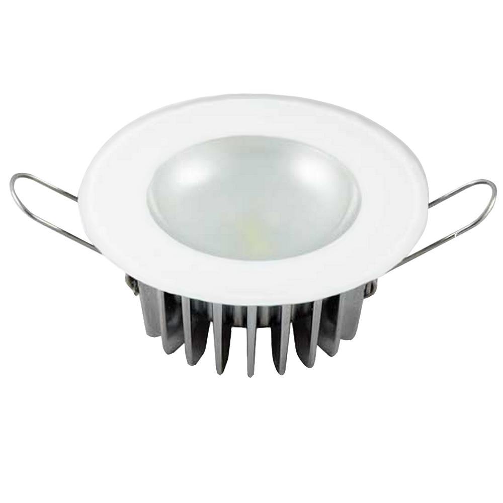 Lumitec Mirage - Flush Mount Down Light - Glass Finish/No Bezel - 4-Color Red/Blue/Purple Non Dimming w/White Dimming [113190] - Bulluna.com