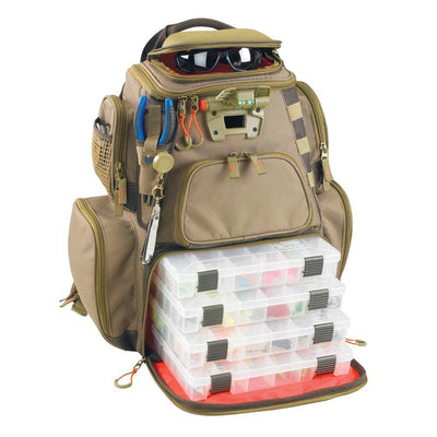 Wild River NOMAD Lighted Tackle Backpack w/4 PT3600 Trays [WT3604] - Bulluna.com