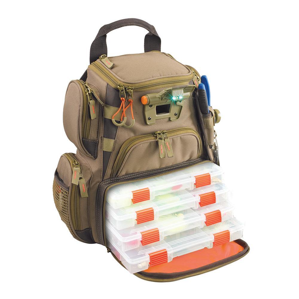 Wild River RECON Lighted Compact Tackle Backpack w/4 PT3500 Trays [WT3503] - Bulluna.com