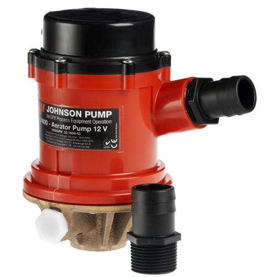 Johnson Pump Pro Series 1600 GPH Tournament Livewell/Baitwell Pump  - 12V [16004B] - Bulluna.com