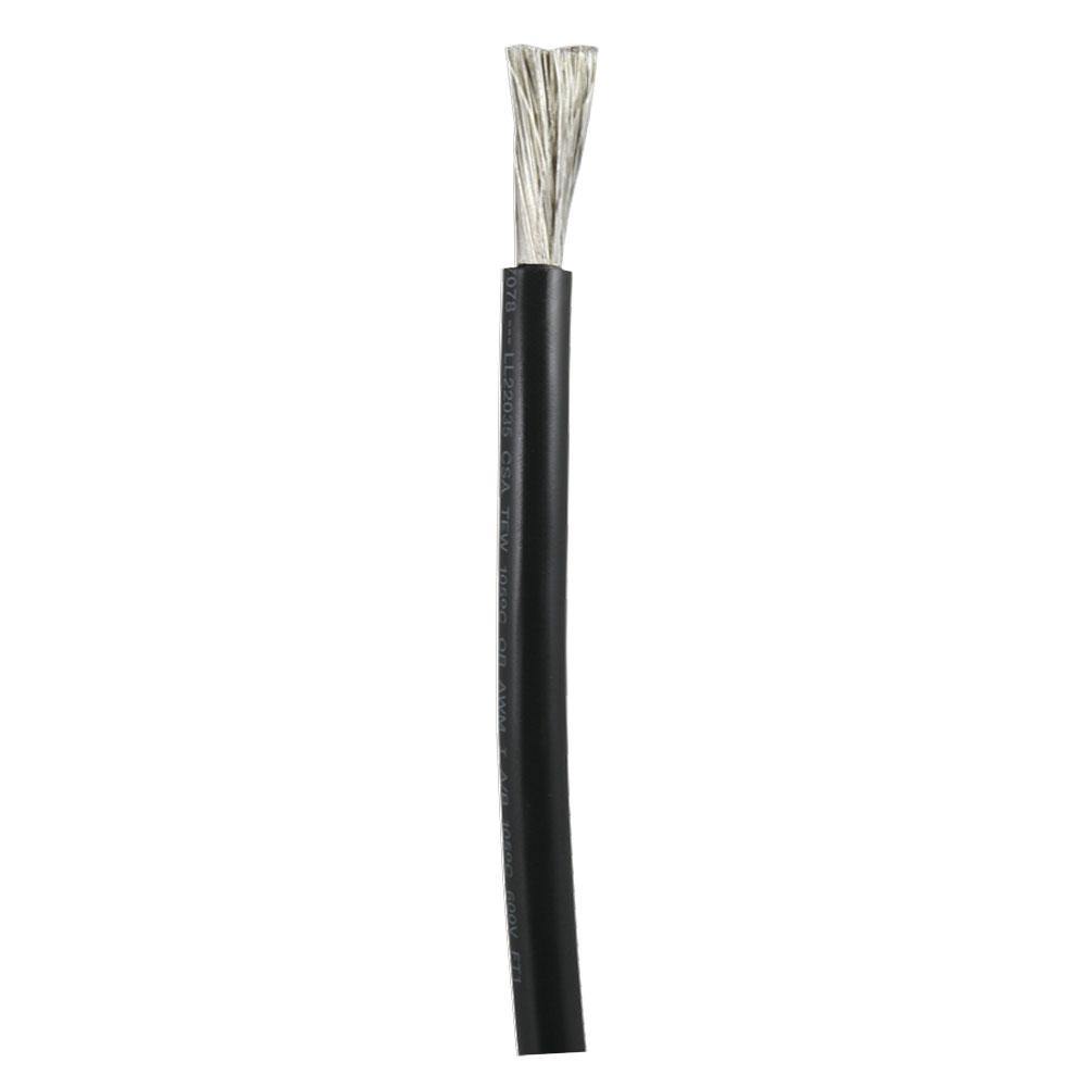 Ancor Black 1/0 AWG Battery Cable - Sold By The Foot [1160-FT] - Bulluna.com
