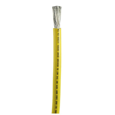 Ancor Yellow 1/0 AWG Battery Cable - Sold By The Foot [1169-FT] - Bulluna.com