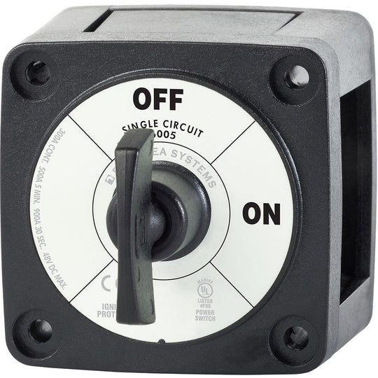 Blue Sea 6005200 Battery Switch Single Circuit ON-OFF - Black [6005200] - Bulluna.com