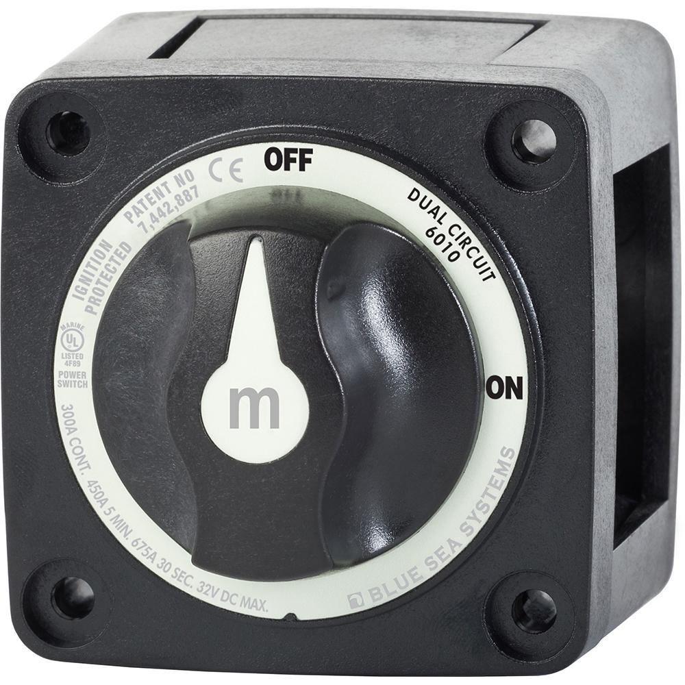 Blue Sea 3010200 Battery Switch Dual Circuit - Black [6010200] - Bulluna.com