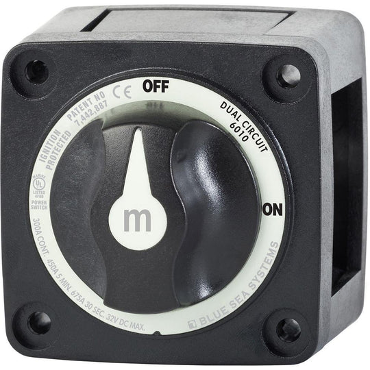 Blue Sea 3010200 Battery Switch Dual Circuit - Black [6010200] - Bulluna.com