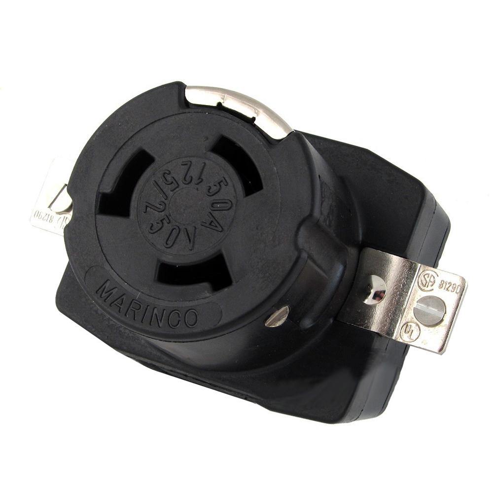 Marinco 6369CR 125/250V 50Amp Wire Dockside Receptacle [6369CR] - Bulluna.com