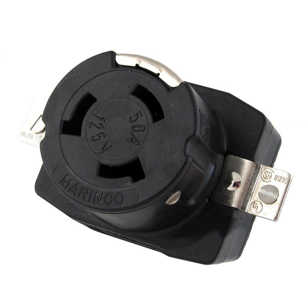 Marinco 6370CR 50Amp/125V Wire Dockside Receptacle [6370CR] - Bulluna.com