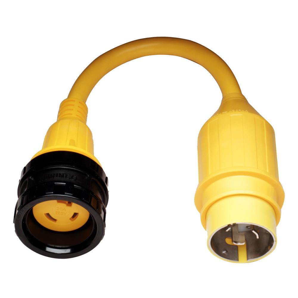 Marinco 110A Pigtail Adapter - 30A Female to 50A Male [110A] - Bulluna.com