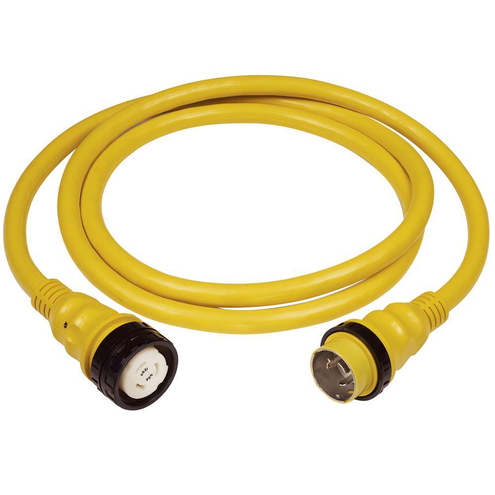 Marinco 50A 125V Shore Power Cable - 50' - Yellow [6153SPP] - Bulluna.com