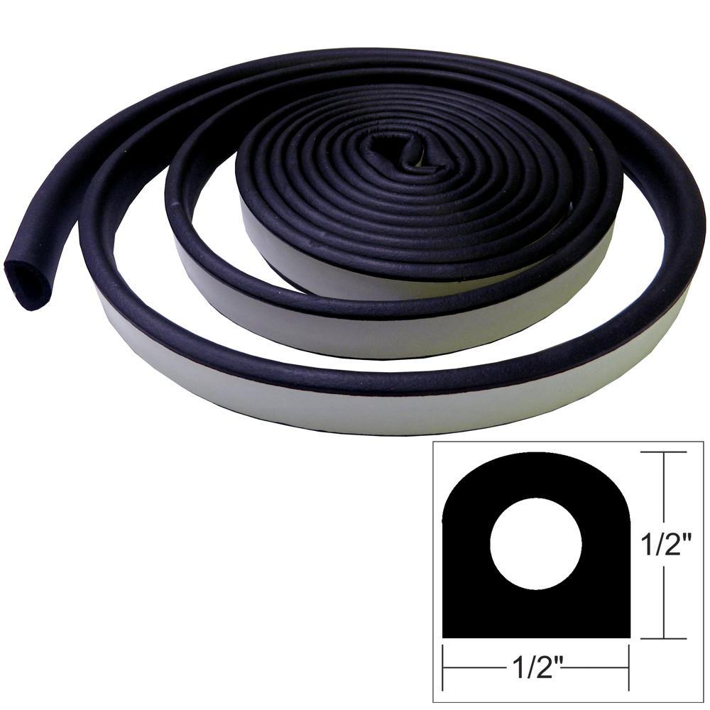 TACO Weather Seal - 10'L x 1/2"W x 1/2"H - Black [V30-0202B10-1] - Bulluna.com