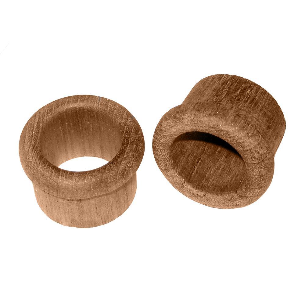 Whitecap Teak Finger Pull - 1" Barrel Length - 2 Pack [60146-A] - Bulluna.com