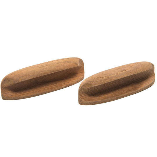 Whitecap Teak Oval Drawer Pull - 4"L - 2 Pack [60147-A] - Bulluna.com