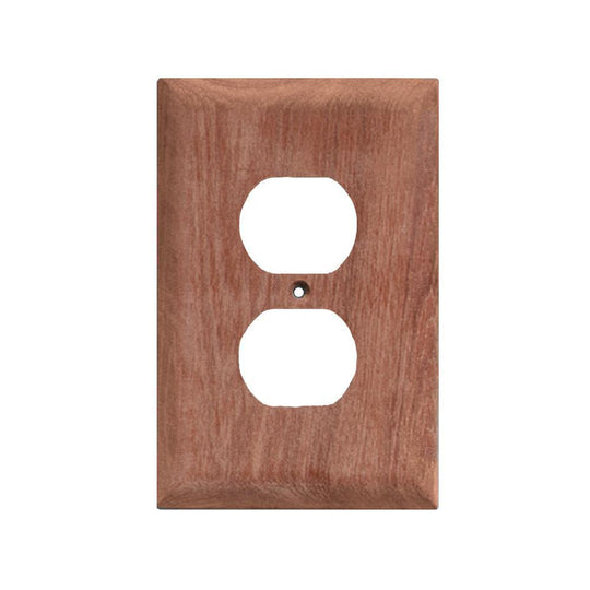 Whitecap Teak Outlet Cover/Receptacle Plate [60170] - Bulluna.com