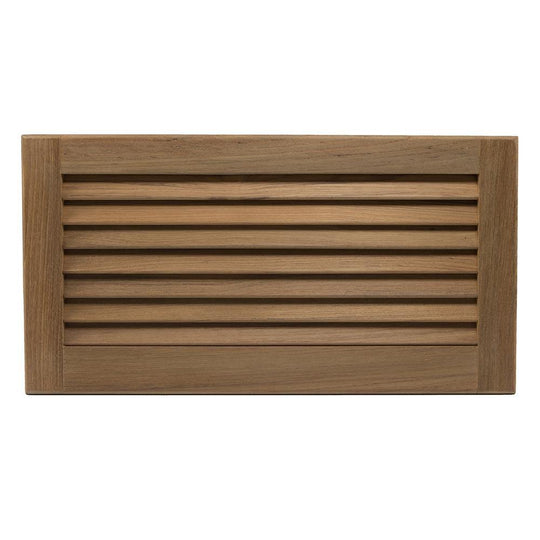 Whitecap Teak Louvered Insert - 9-3/8" x 18" x 3/4" [60716] - Bulluna.com