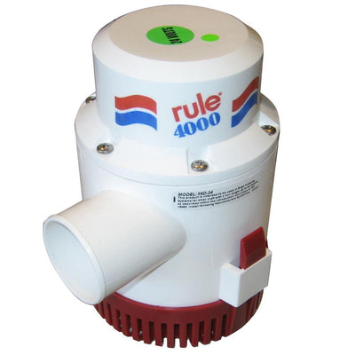 Rule 4000 Non-Automatic Bilge Pump - 24V [56D-24] - Bulluna.com