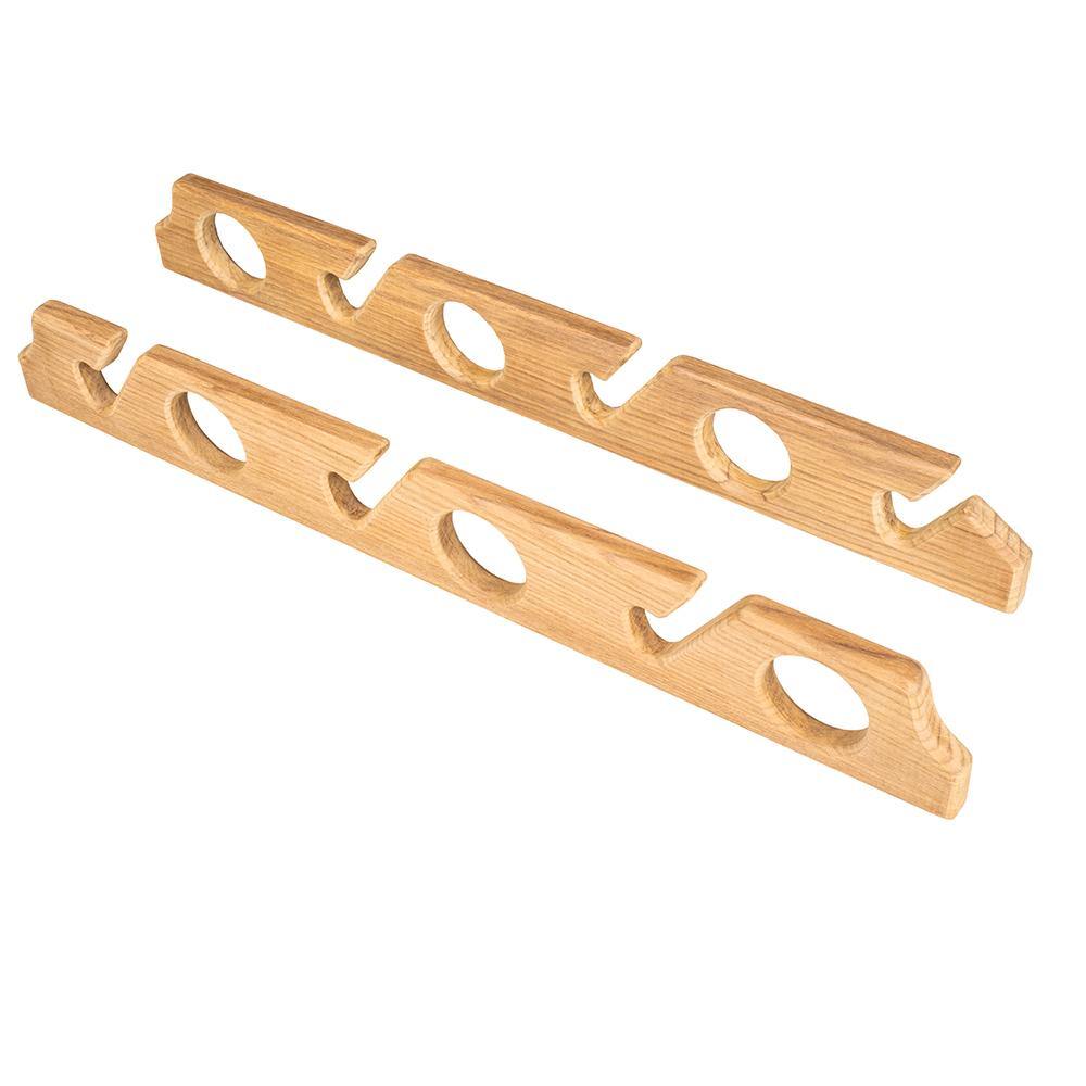 Whitecap Teak Six-Rod Storage Rack - Pair [60614] - Bulluna.com