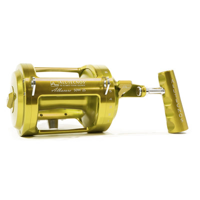 Alutecnos Albacore 50 Wide Two Speed Reel - Gold - Bulluna.com