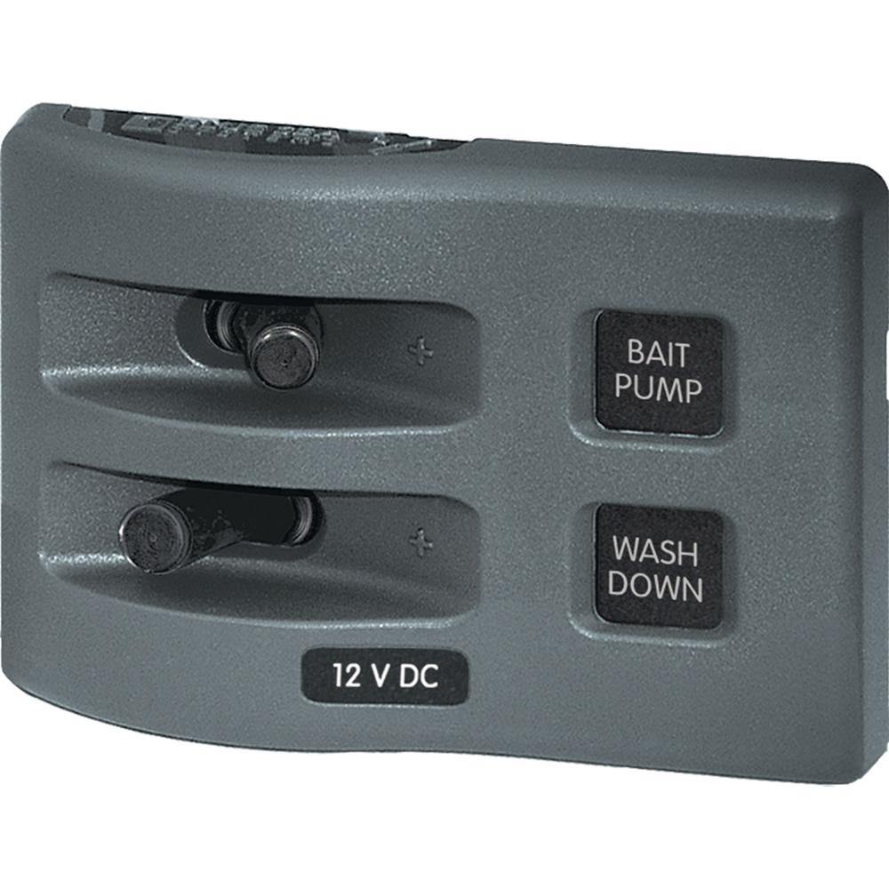Blue Sea 4303 WeatherDeck 12V DC Waterproof Switch Panel - 2 Position [4303] - Bulluna.com