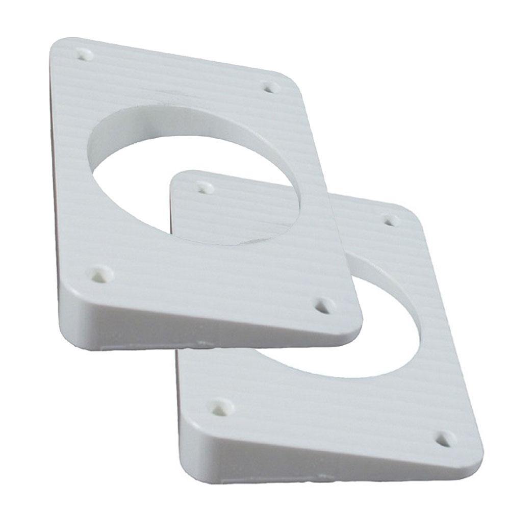 TACO Wedge Plates f/Grand Slam Outriggers - White [WP-150WHA-1] - Bulluna.com