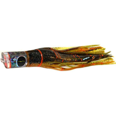 Black Bart Bad Guy Medium Tackle Lure - Brown Gold Orange/Gold Dot