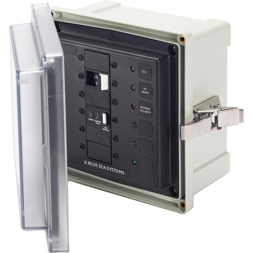 Blue Sea SMS Surface Mount System Panel Enclosure - 120/240V AC/50A ELCI Main - 1 Blank Circuit Position [3119] - Bulluna.com
