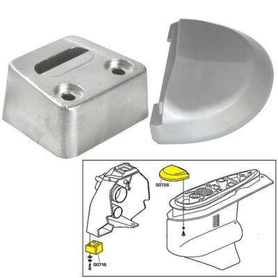 Tecnoseal Anode Kit w/Hardware - Volvo SX - Aluminum [20708AL] - Bulluna.com