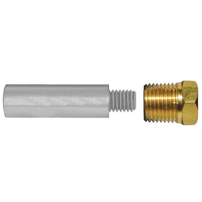 Tecnoseal E1 Pencil Zinc w/Brass Cap [TEC-E1-C] - Bulluna.com