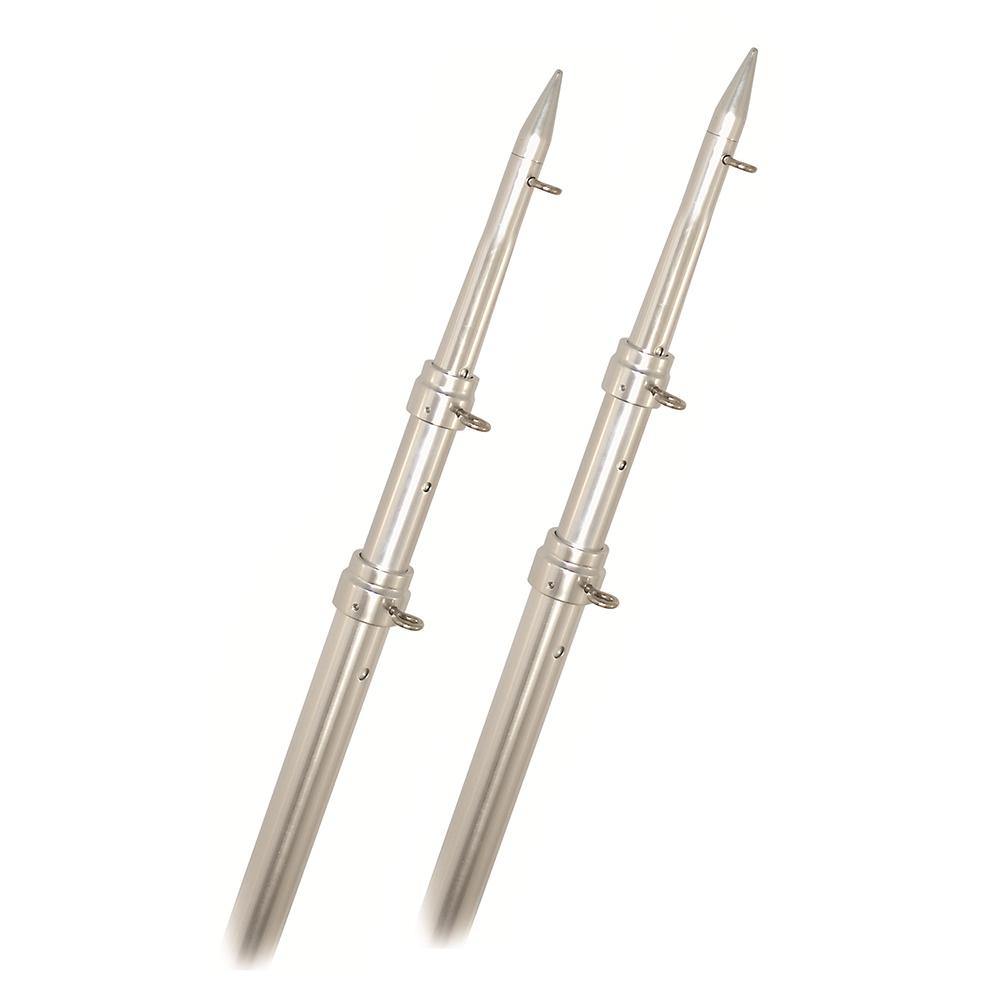 Rupp Top Gun Telescoping Outrigger Poles - Aluminum/Silver - 18' [A0-1800-TEL] - Bulluna.com