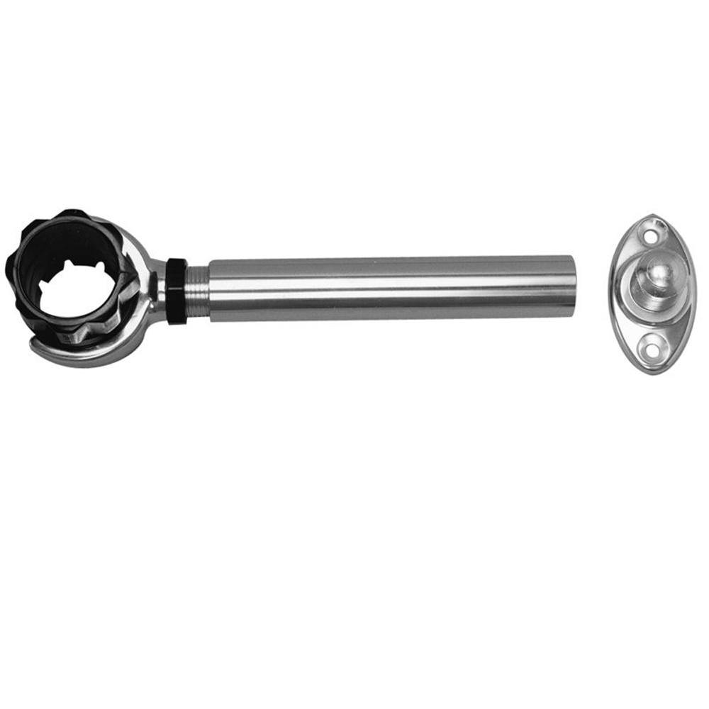 Rupp Threaded Antenna Support w/6" Flat Mount & 1.5" Collar [PAK-0004] - Bulluna.com