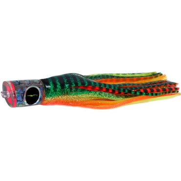 Black Bart Bad Guy Medium Tackle Lure - Green Orange Tiger/Orange Yellow Tiger